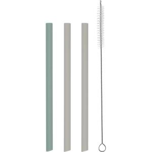 KikkaBoo Сет сламки 3 бр Platinum Silicone Sage (31302050003)