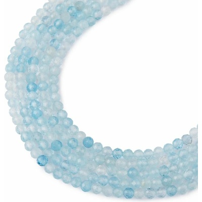 Koráliky z minerálu Akvamarín AAA 2mm brúsené - 18 cm