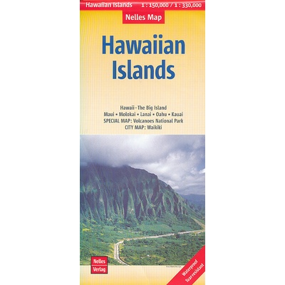 Nelles vydavatelství mapa Hawaiian Islands 1:150 t.-1:330 t. voděodolná