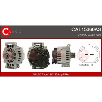Generátor CASCO CAL15360AS