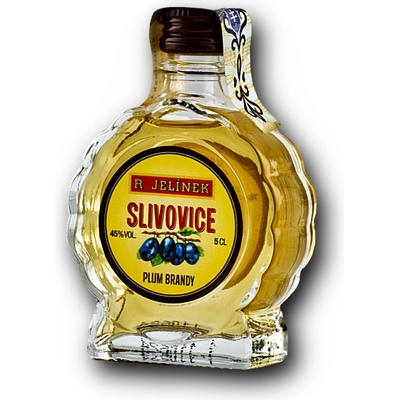 Rudolf Jelínek Slivovica zlatá MINI 45% 0,05 l (čistá fľaša)