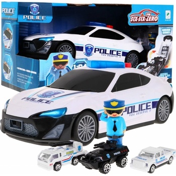 RKToys Policejní auto s panáčkem a mini autíčky