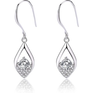 Silenti Jewelry Сребърни обеци "Сълза