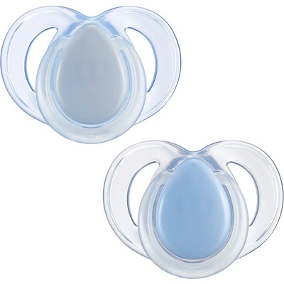 Tommee Tippee Ортодонтични залъгалки Tommee Tippee - Night Time, 6-18 м, 2 броя, сини (43336299)
