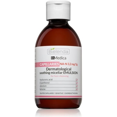 Bielenda Dr Medica Capillaries успокояваща мицеларна вода за кожа, склонна към зачервяване 250ml