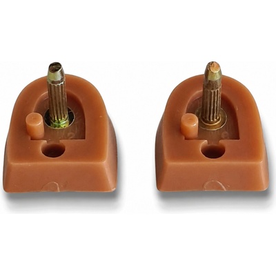 Náhradné podpätky Tanzeno Flare 7,5 cm – hnedé, 2 ks