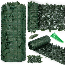 MULTI GARDEN Maskovacia stena, umelý živý plot 500x50 cm brečtanovo zelená