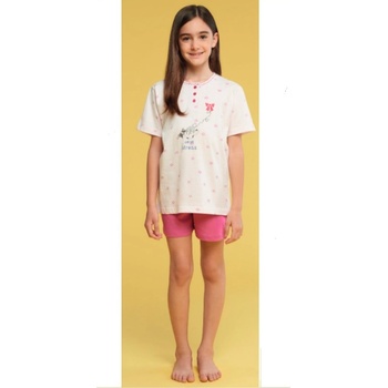 Dívčí pyžamo Karelpiu KC4135 3/4 bílá