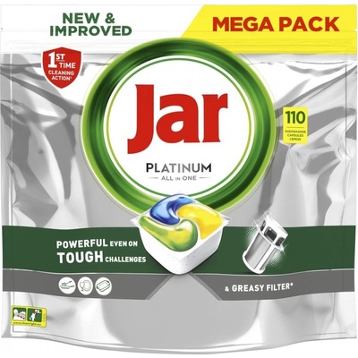 Jar Platinum Lemon All In One tablety do myčky nádobí 110 ks – Zboží Mobilmania
