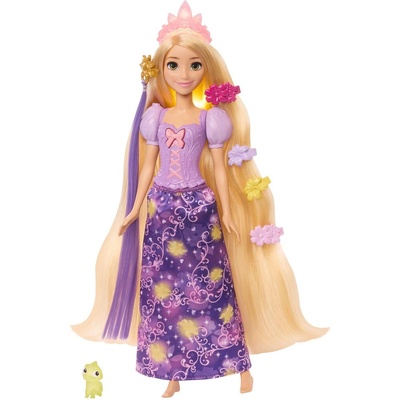 Disney Princess Кукла Disney Princess - Rapunzel, светеща коса, 27 cm (JHL46)