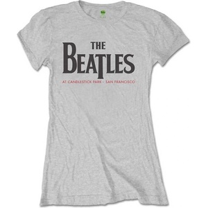 The Beatles Candlestick Park (Back Print) Grey L Дамски Риза (BEATTEE375LG03)