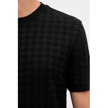 BOSS Памучна тениска boss в черно с изчистен дизайн 50545585 (50545585)