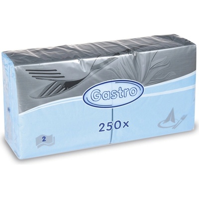 Gastro 86907 servítky 2V svetlomodré 250ks 33x33cm