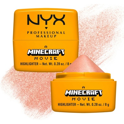 NYX Professional Makeup A Minecraft Movie Highlighter krémový rozjasňovač 03 Going Gold 8 g