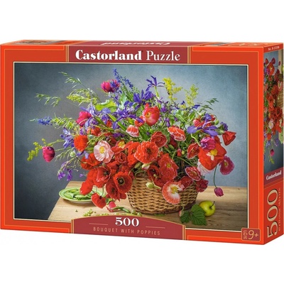 Castorland Maková kytice 500 dílků