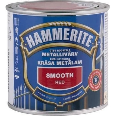 Hammerite Smooth 0,25 l červená