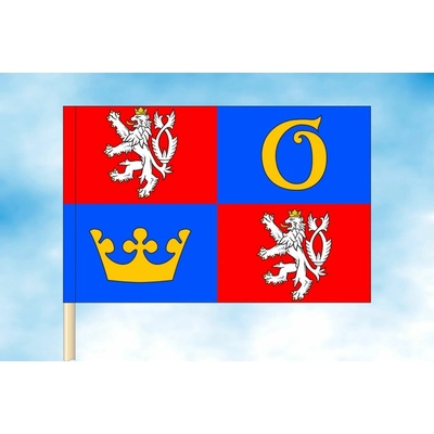 LIBEA, s.r.o. Vlajka Královéhradeckého kraje Rozměr: 30×45 cm, Uchycení: Návlek na žerď