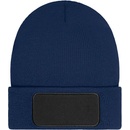 Myrtle beach Pletená čepice thinsulate s nášivkou MB7407 Navy