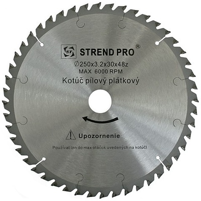 Strend Pro SuperSaw NWZ Pílový kotúč s plátkami na drevo 250x3,2x30 z48