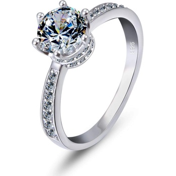 Silenti Jewelry Сребърен пръстен "Корона" - 7 - 54.5мм (17.2мм диам. )