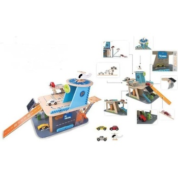 Image 1 of Classic World Детски дървен гараж с колички