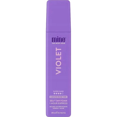 MineTan Violet Samoopalovací pěna na tělo Super Dark 200 ml