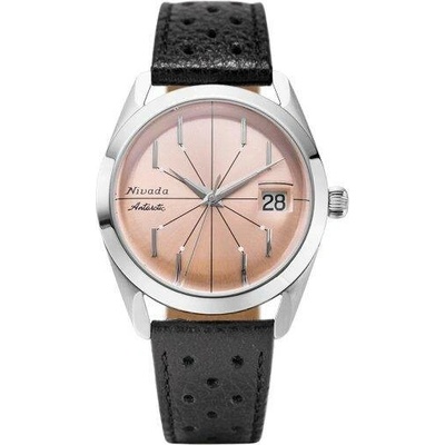 Nivada Grenchen Antarctic Salmon Spider Black Racing Strap