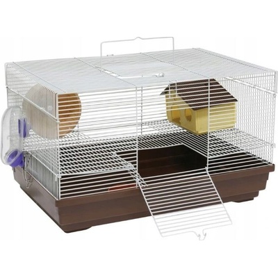 Panama Pet Cage pro hlodavce bílá/hnědá 47 x 30 x 27 cm