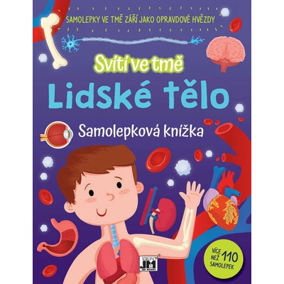 Jiri Models Svieti v tme Ľudské telo Samolepková knižka