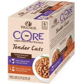 Wellness Core Tender Cuts Пакет с морски деликатеси 6 x 85 г