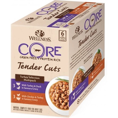 Wellness Core Tender Cuts Пакет с морски деликатеси 6 x 85 г