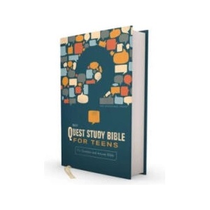 Niv, Quest Study Bible for Teens, Hardcover, Navy, Comfort Print (ISBN: 9780310457039)