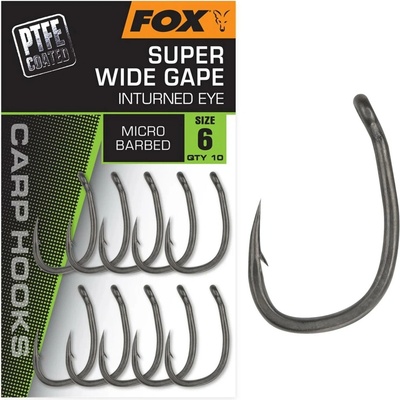 Fox Háčky Carp Hook Super Wide Gape 10ks vel. 6