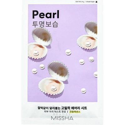 Missha Маска за лице с екстракт от перли за уморена кожа Missha Airy Fit Sheet Mask Pearl (MM454781)