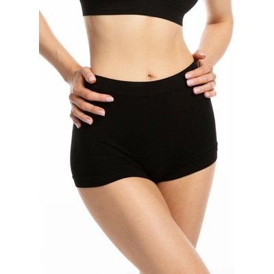 Julimex Bezšvové nohavičky Bamboo Boyshort Čierna