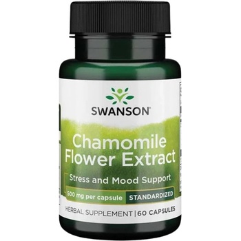 Swanson Chamomile Flower Extract 500 mg | Standardized Apigenin [60 капсули]