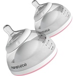 Nanobebe Комплект бутилки за кърма Nanobebe - 2 х 150 ml, розов (31102) - baby