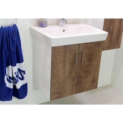 Banya M Долен шкаф за баня Касерта 60 см, дървесен мотив (коняк) (ca60f2702)