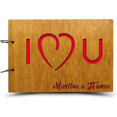 Ahome CZ Album na míru I LOVE YOU Barva podkladu: bílá