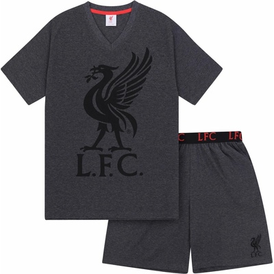 Liverpool FC pánske pyžamo Liverpool FC krátky rukáv šedé