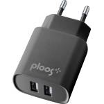 Ploos Адаптер за зарядно за ел. мрежа 220v, 2a, Черно