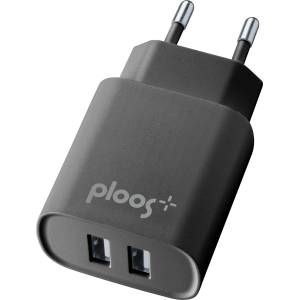 Ploos Адаптер за зарядно за ел. мрежа 220v, 2a, Черно