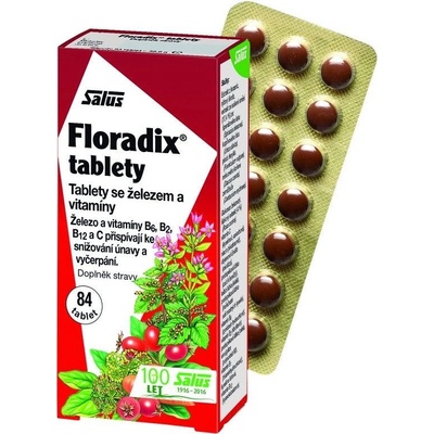 Salus Floradix Železo+ 84 tablet