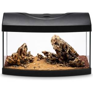 Diversa Аквариум STARTUP 40 LED ЗАОБЛЕН ЧЕРЕН + Dragon Whisper River Kit