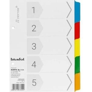 Biurfol Cardboard holders Biurfol A5 5 cards