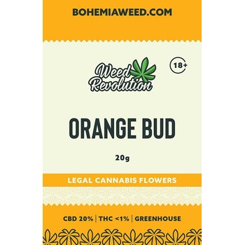 Weed Revolution Orange Bud Greenhouse CBD 20% a THC 1% 20 g