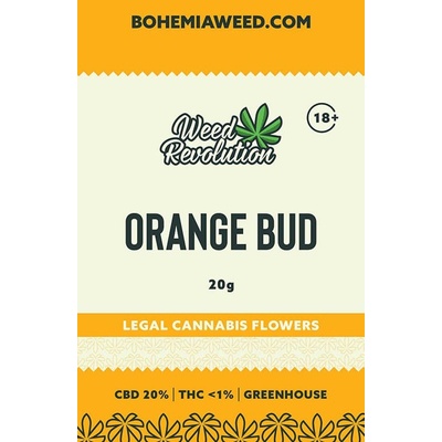 Weed Revolution Orange Bud Greenhouse CBD 20% a THC 1% 20 g – Zboží Dáma