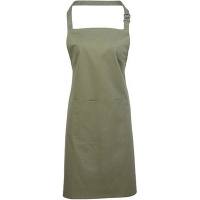 Premier Workwear Pracovní zástěra za krk s kapsou PR154 Sage Pantone 5497 72x86cm