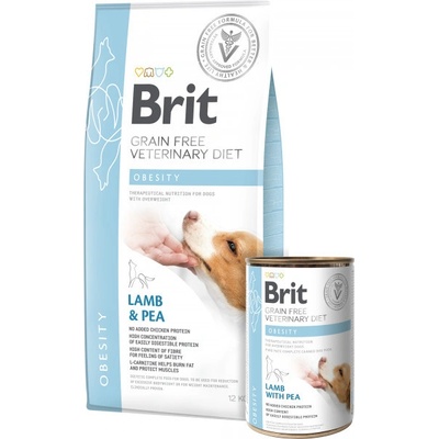 Brit Veterinary Diet Dog Obesity Lamb & Pea 4 kg