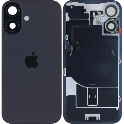 Zadné sklo iPhone 16 s MagSafe magnetom, NFC a Flex káblom svietidla – čierne – Genuine OEM IPH2321
